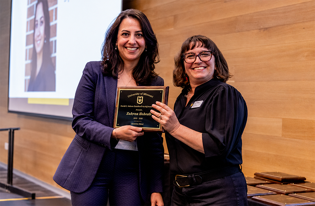 Zahraa Habeeb receives Donald K. Anderson Award