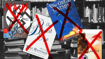 Photos of banned books